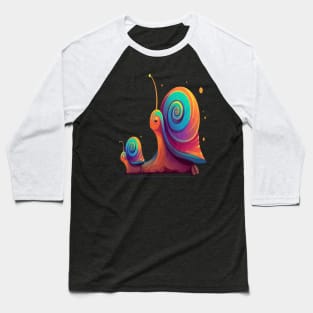 Snail Fathers Day Baseball T-Shirt